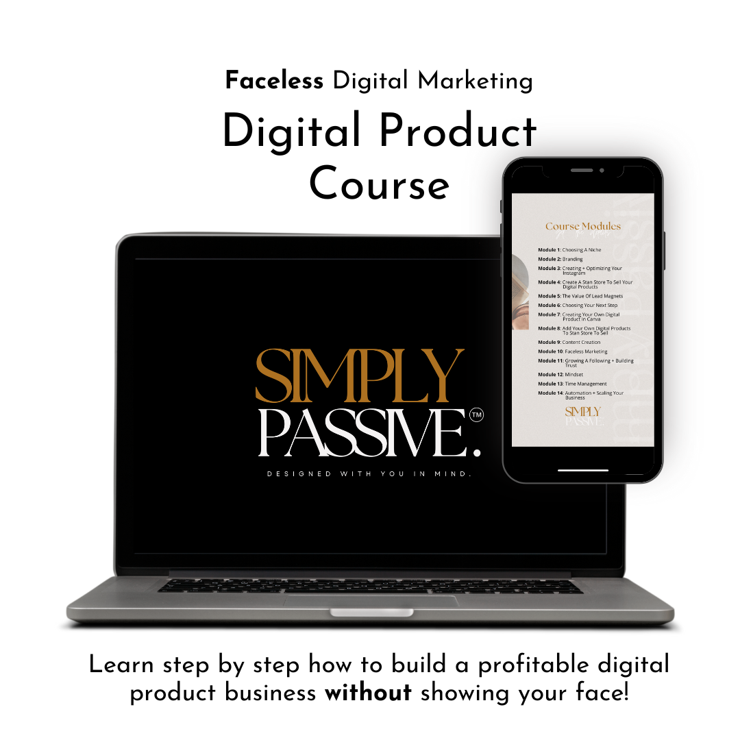 Simply Passive w/ MRR - Faceless Digital Marketing