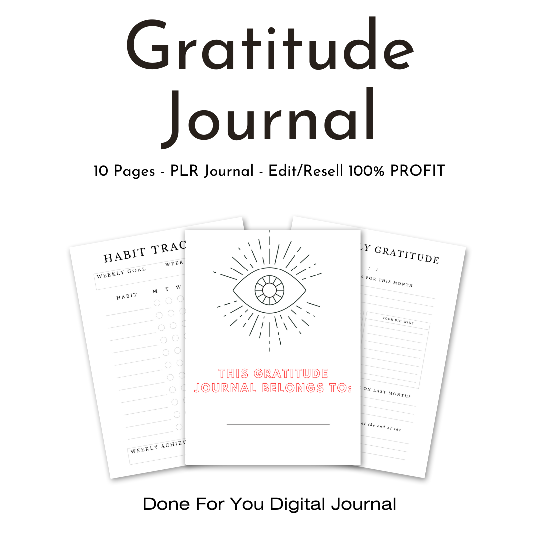 Gratitude Journal PLR