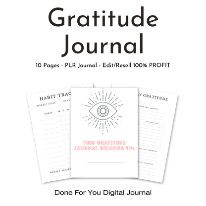 Gratitude Journal PLR