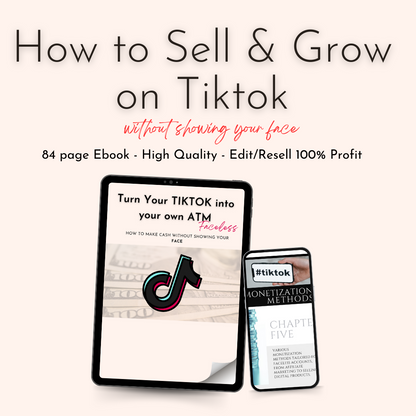 How to Sell & Grow on Tiktok Ebook PLR