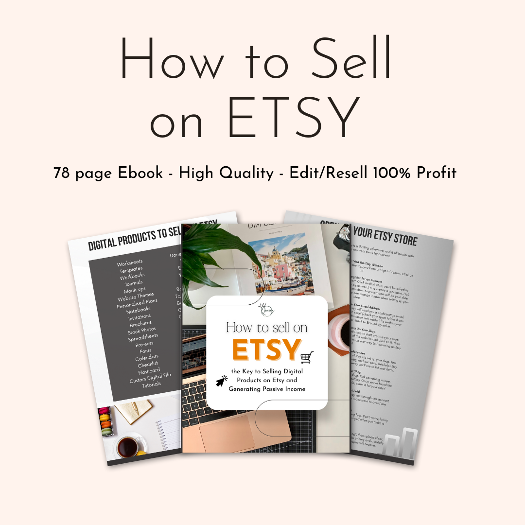 How to Sell on ETSY Ebook PLR