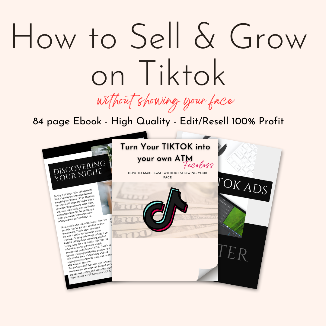 How to Sell & Grow on Tiktok Ebook PLR