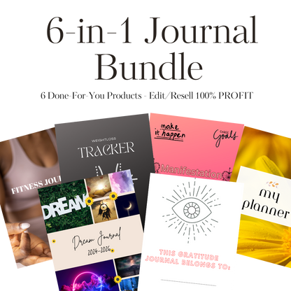 6 in 1 Journal Bundle PLR