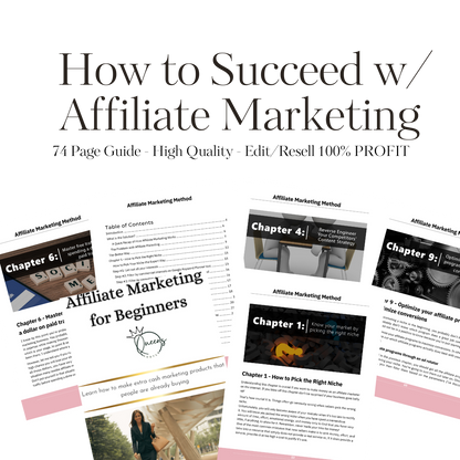 Affiliate Marketing for Beginners PLR